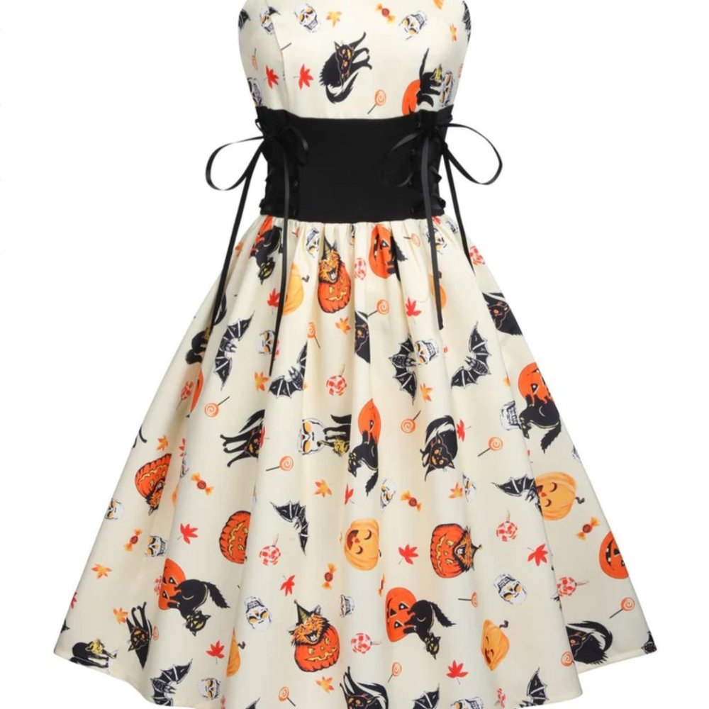 Retro Stage Halloween Pinup dress
